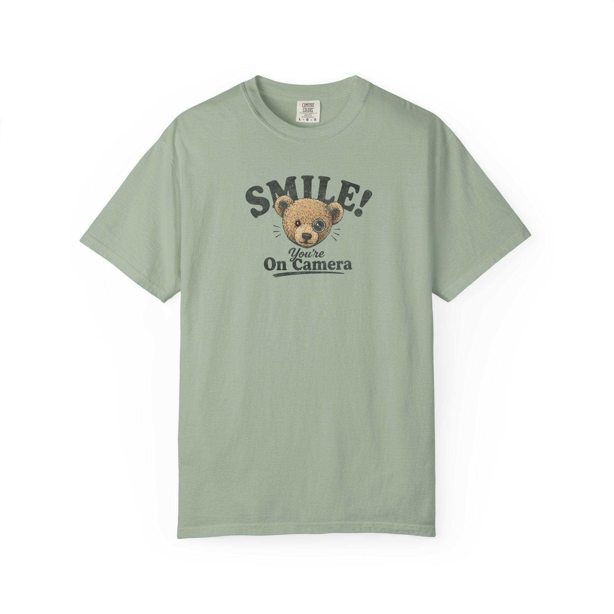 Smile! You're On Camera - Unisex Garment-Dyed Tee
