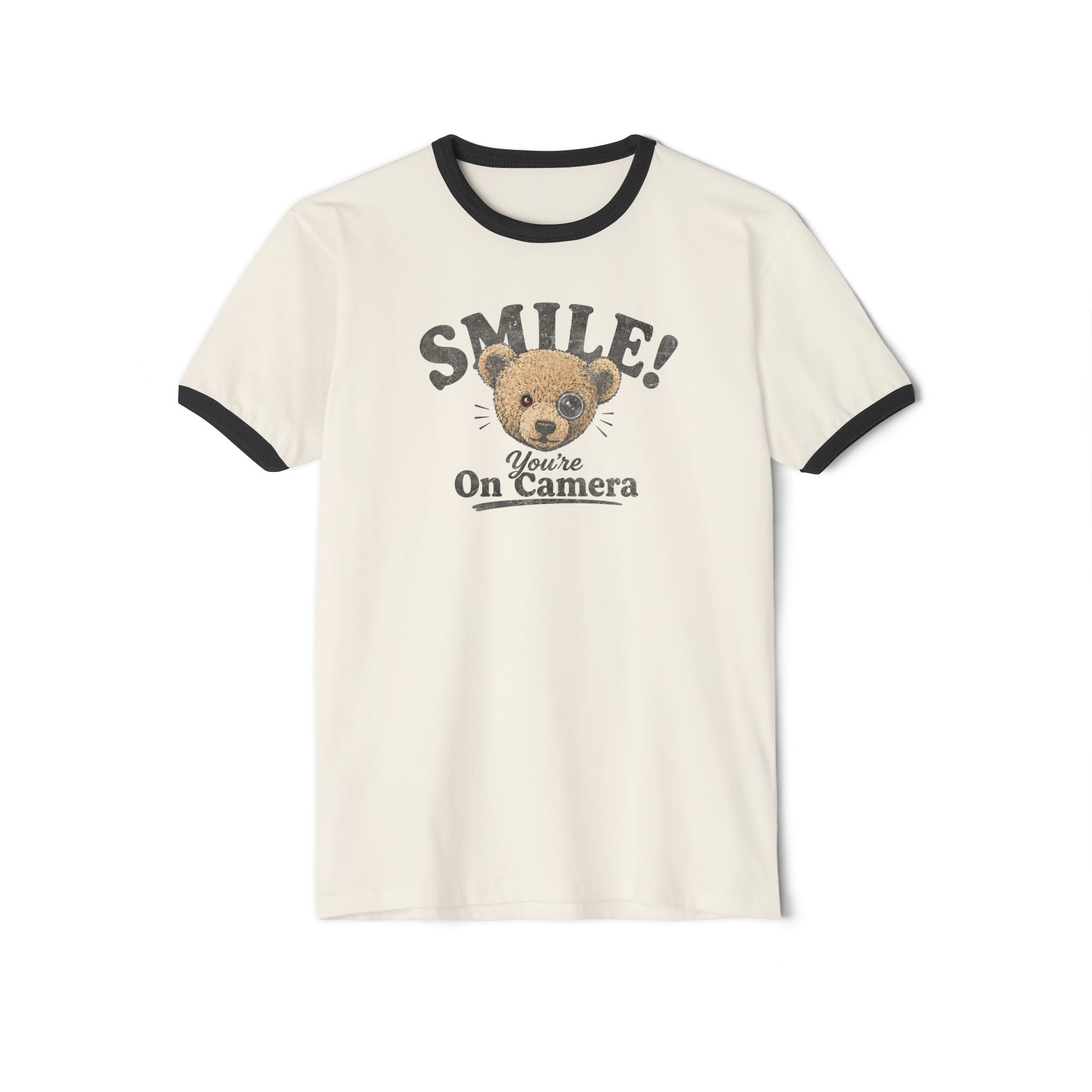 Smile! You're On Camera - Unisex Cotton Ringer