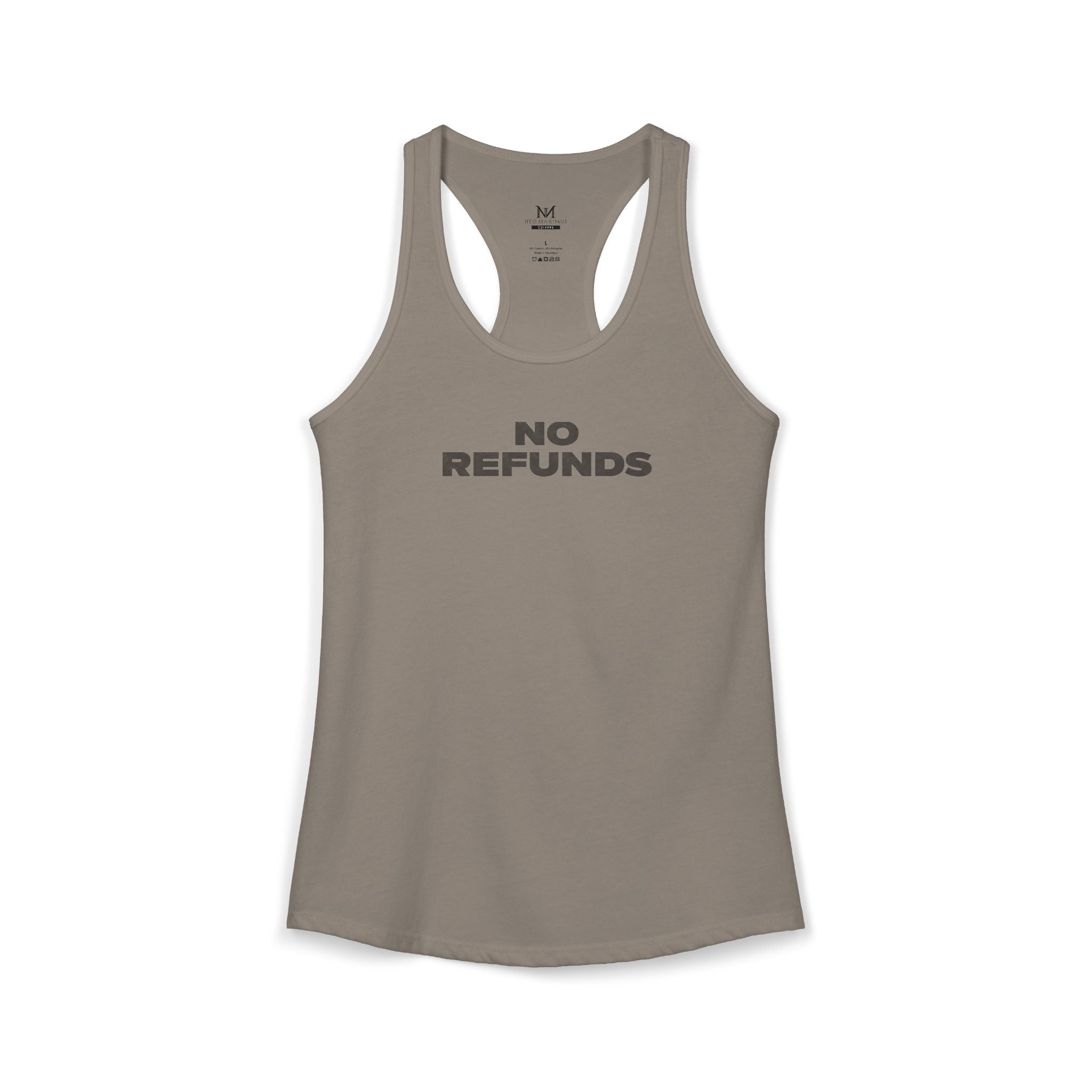 No Refunds - Women's Ideal Racerback Tank