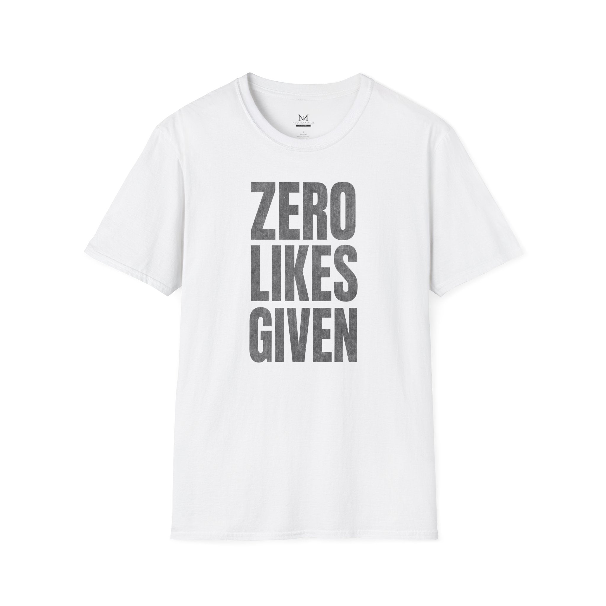 Zero Likes Given - Unisex Softstyle Tee