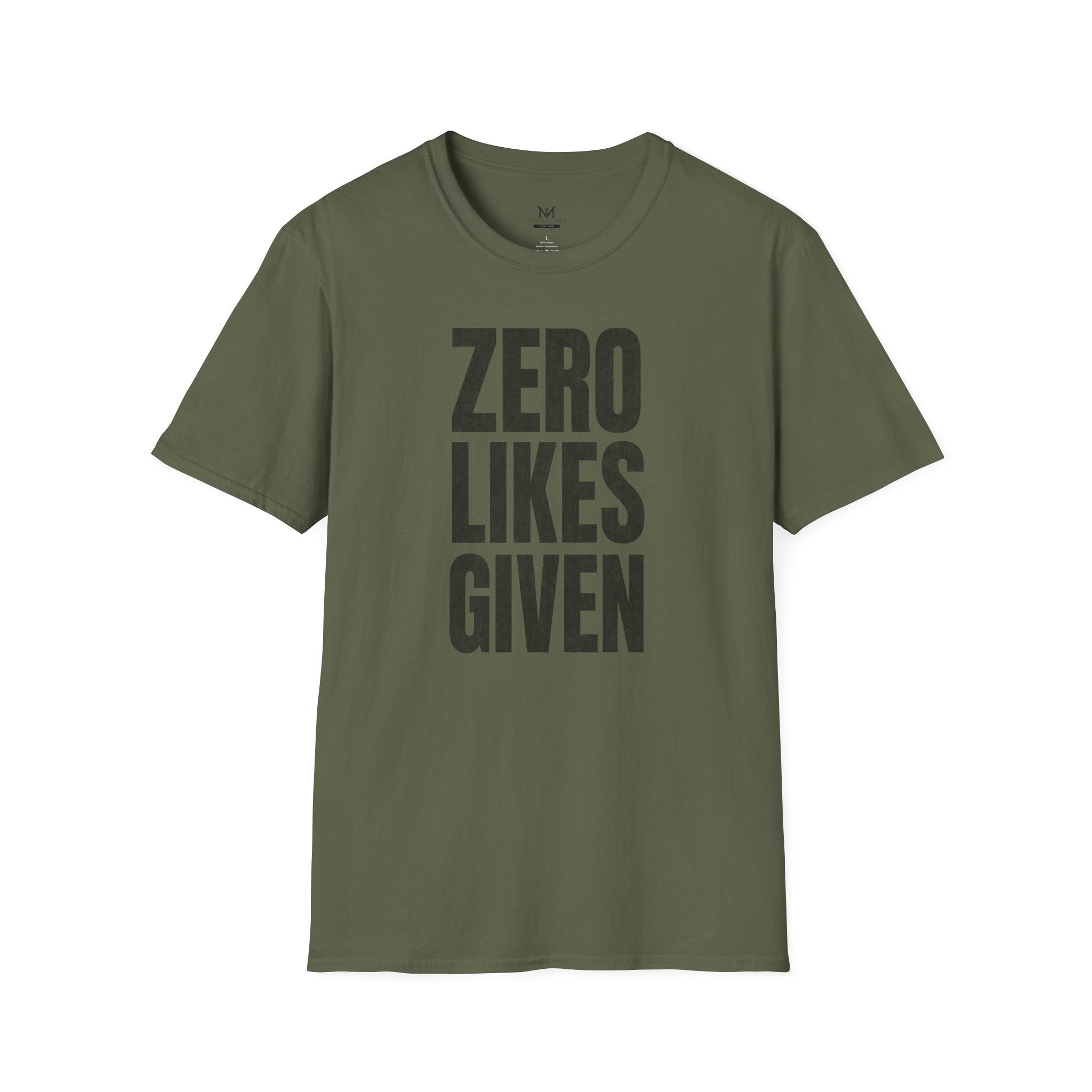 Zero Likes Given - Unisex Softstyle Tee