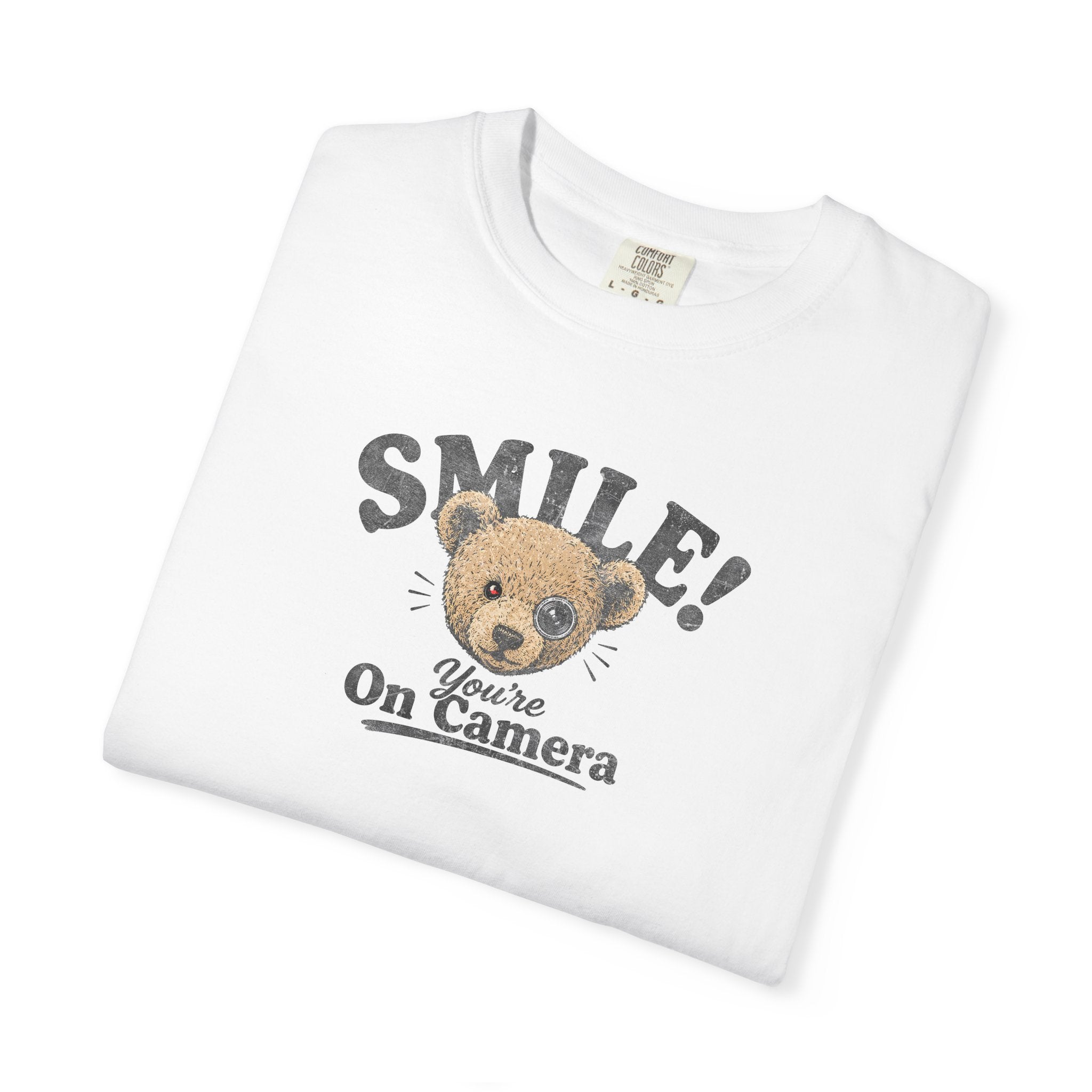 Smile! You're On Camera - Unisex Garment-Dyed Tee