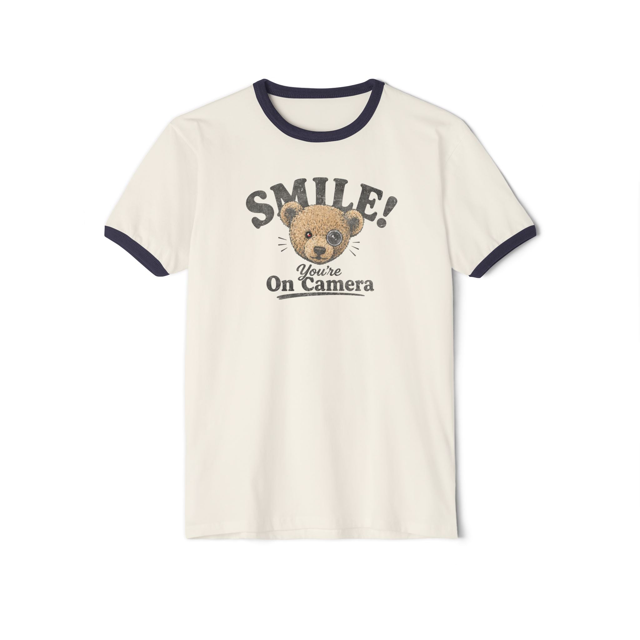 Smile! You're On Camera - Unisex Cotton Ringer