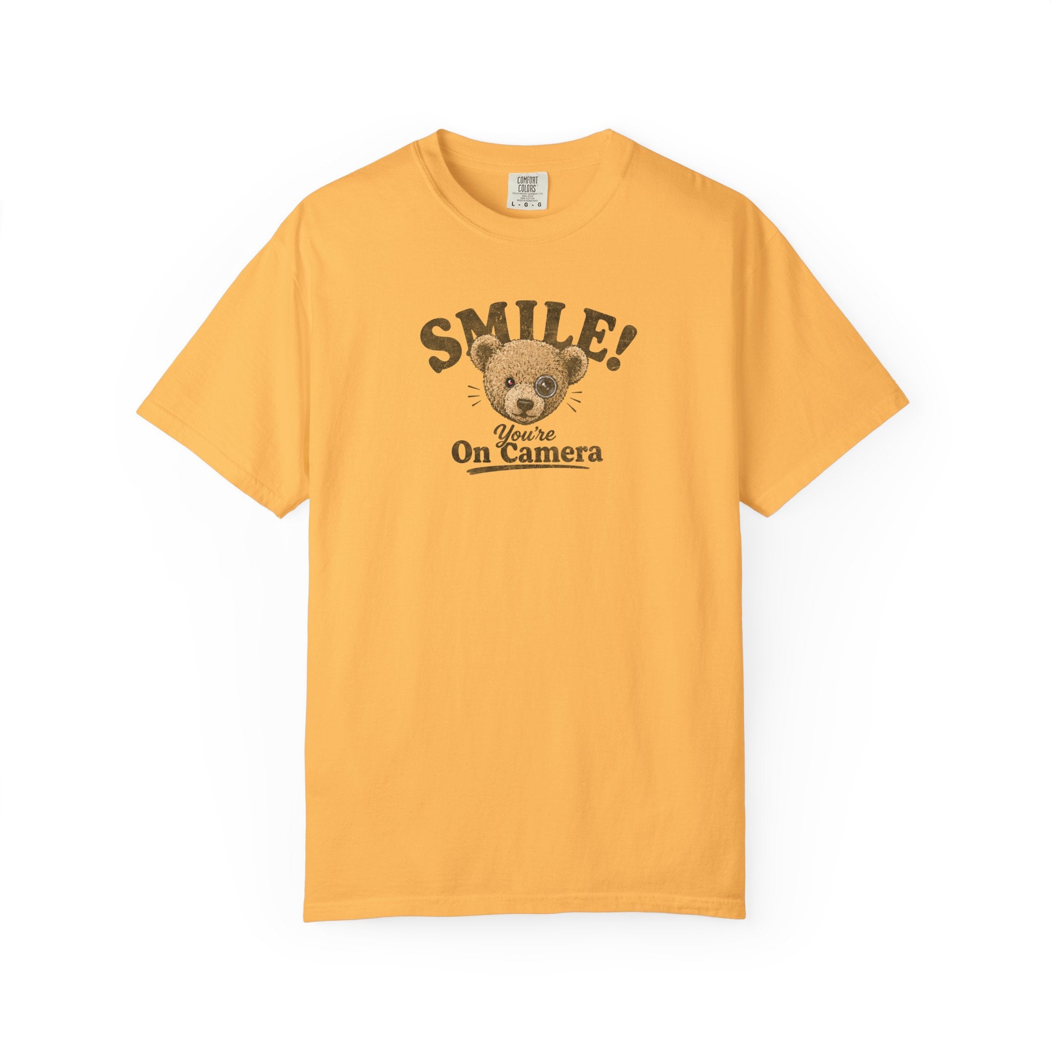 Smile! You're On Camera - Unisex Garment-Dyed Tee