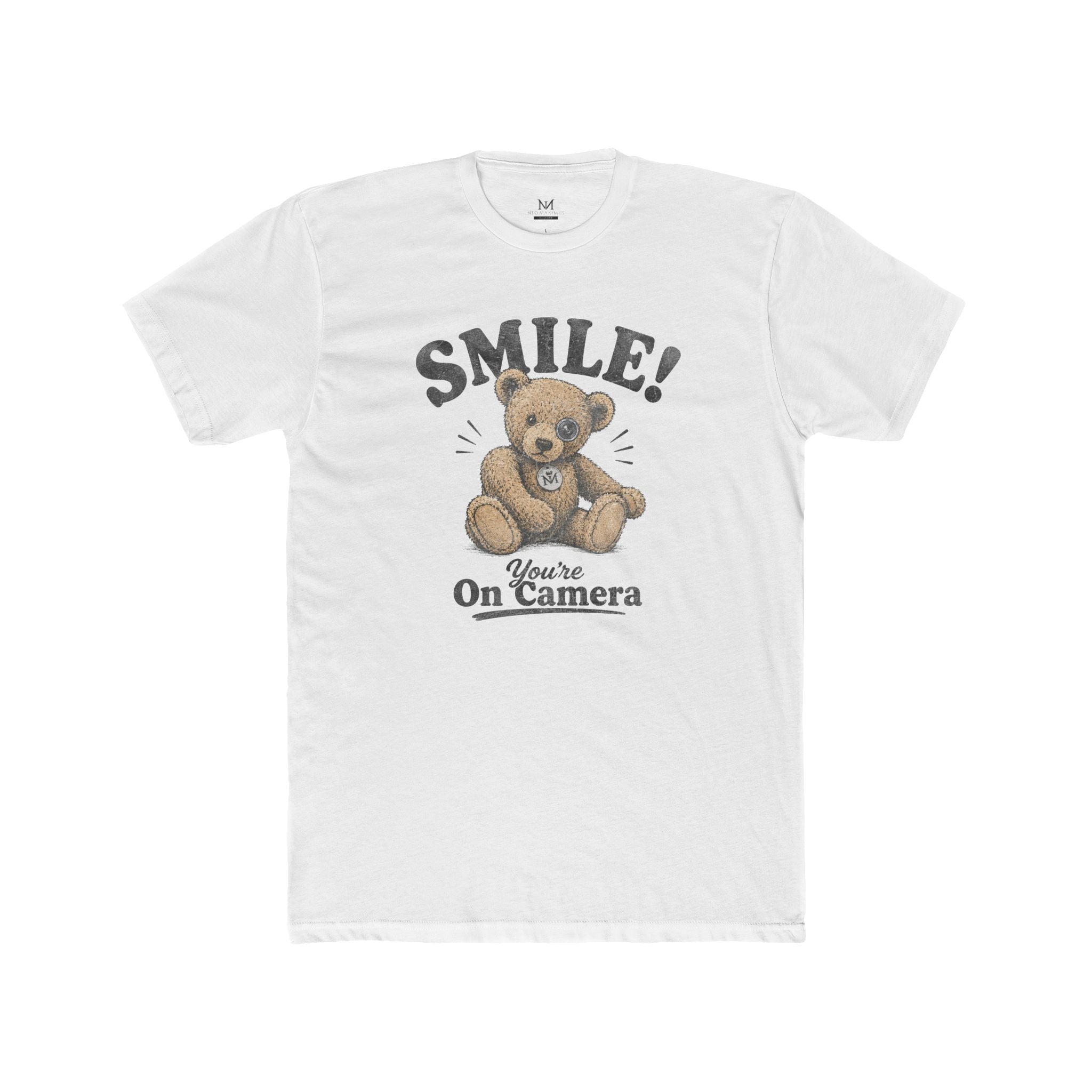 Smile! You're On Camera - Unisex Cotton Crew Tee