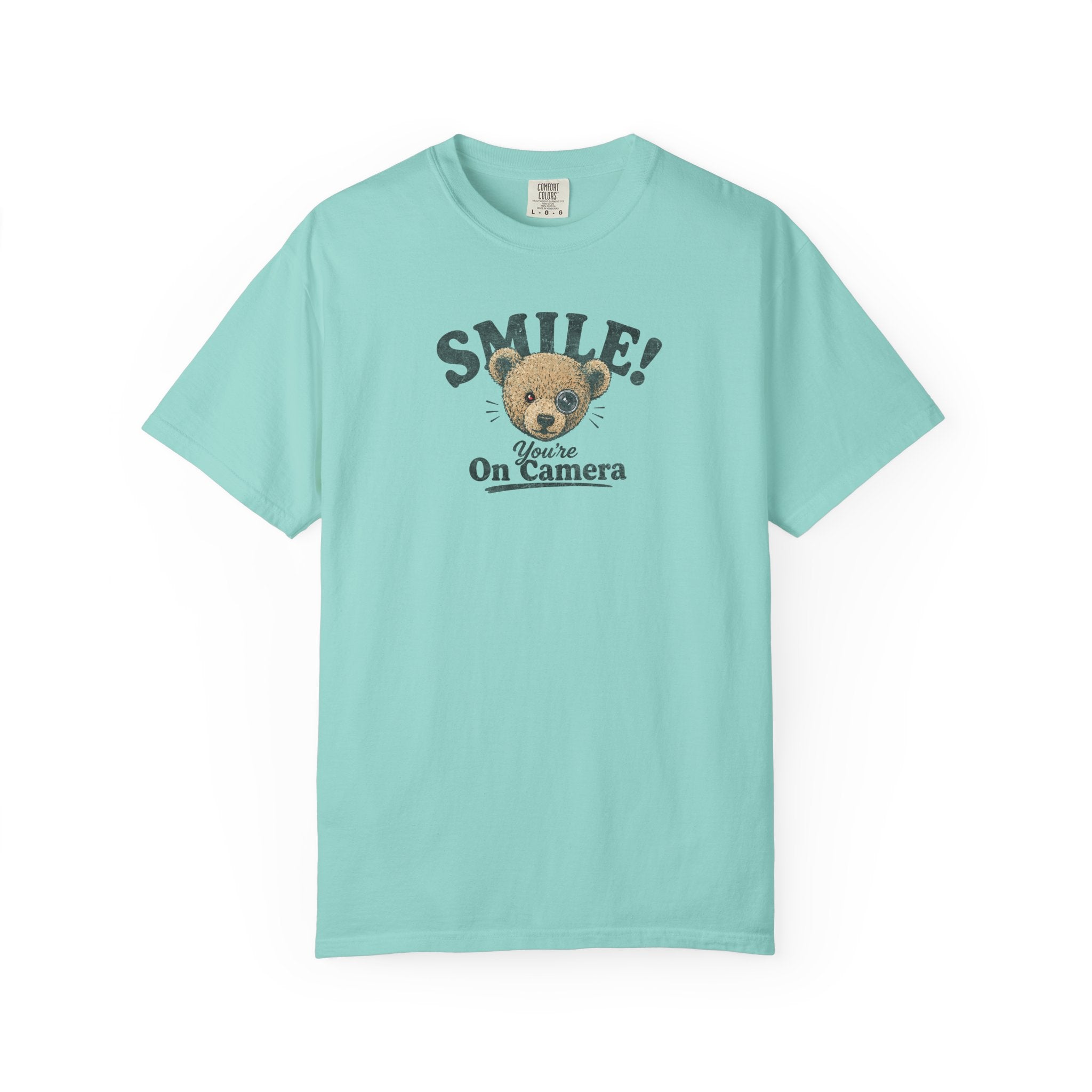 Smile! You're On Camera - Unisex Garment-Dyed Tee