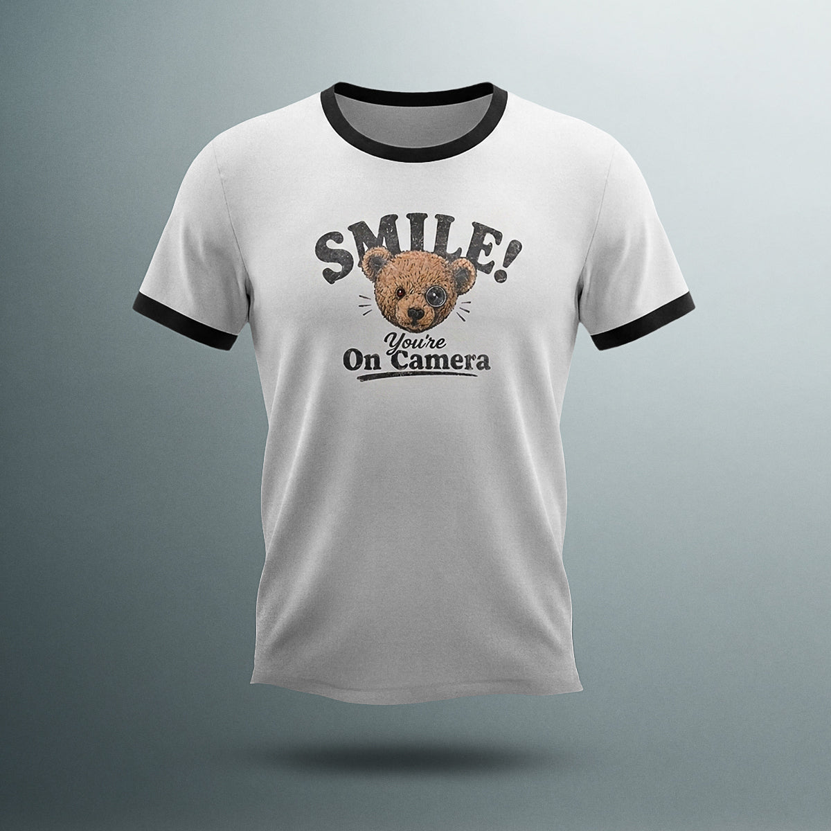 Smile! You're On Camera - Unisex Cotton Ringer