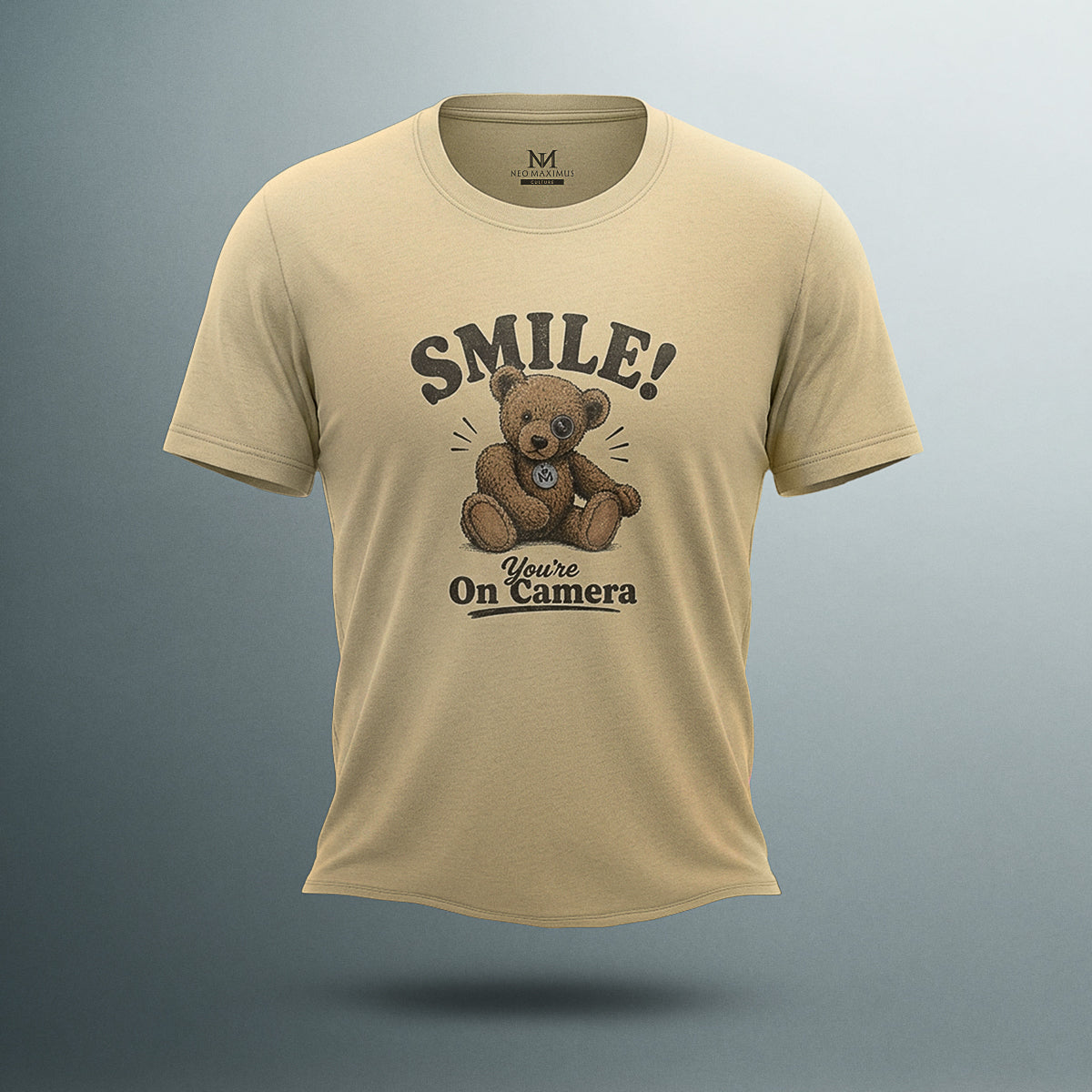 Smile! You're On Camera - Unisex Cotton Crew Tee