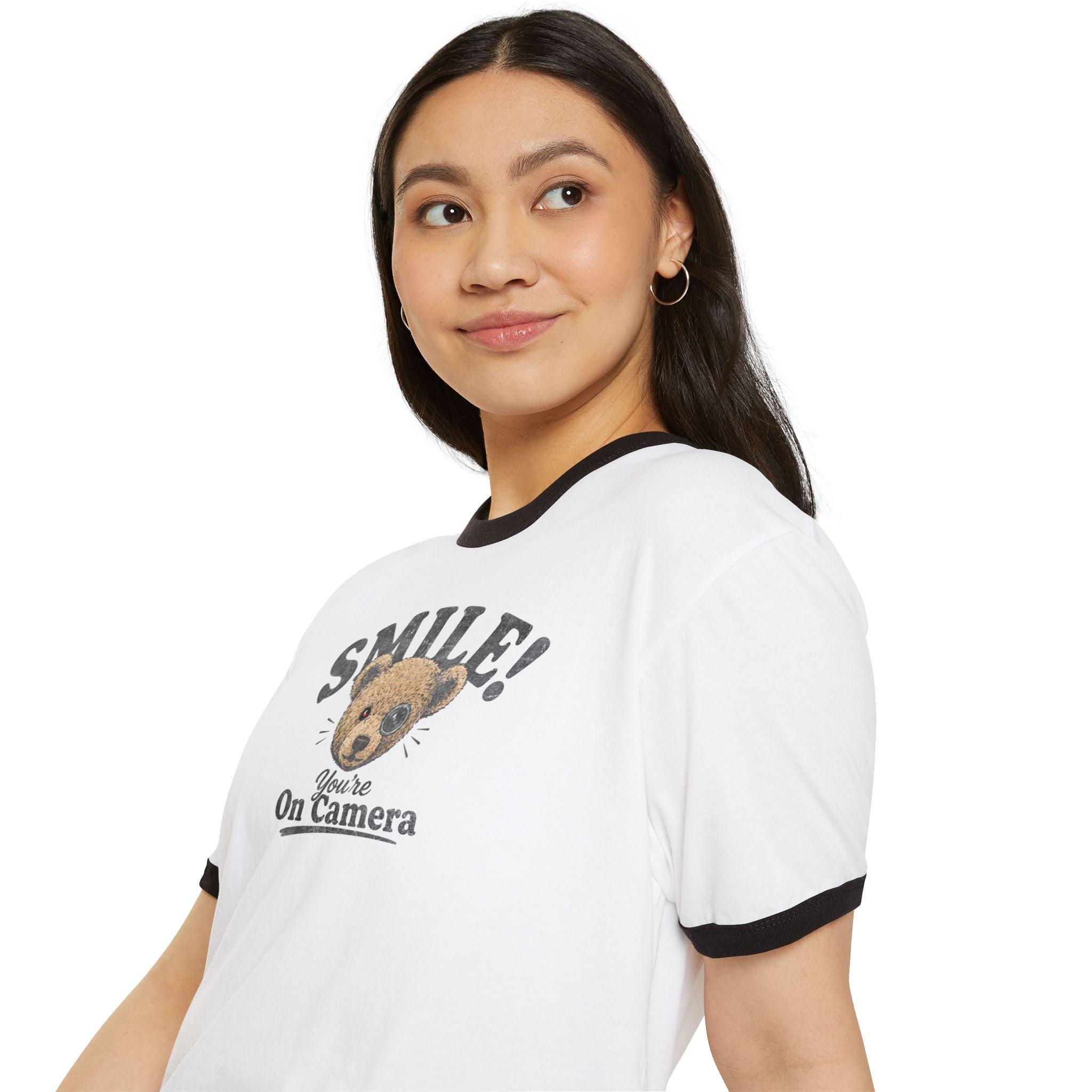 Smile! You're On Camera - Unisex Cotton Ringer