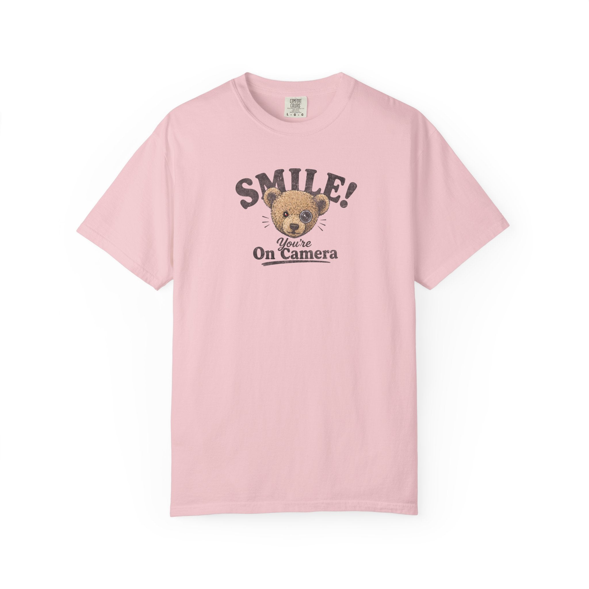 Smile! You're On Camera - Unisex Garment-Dyed Tee