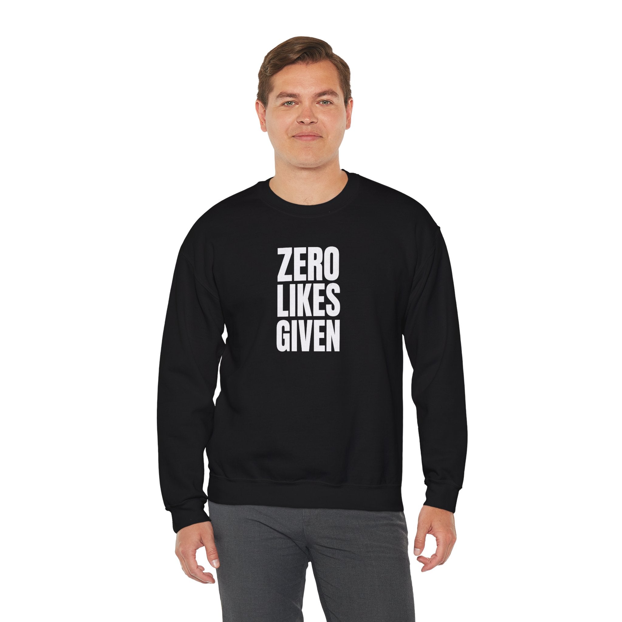 Zero Likes Given - Unisex Heavy Blend™ Sweatshirt
