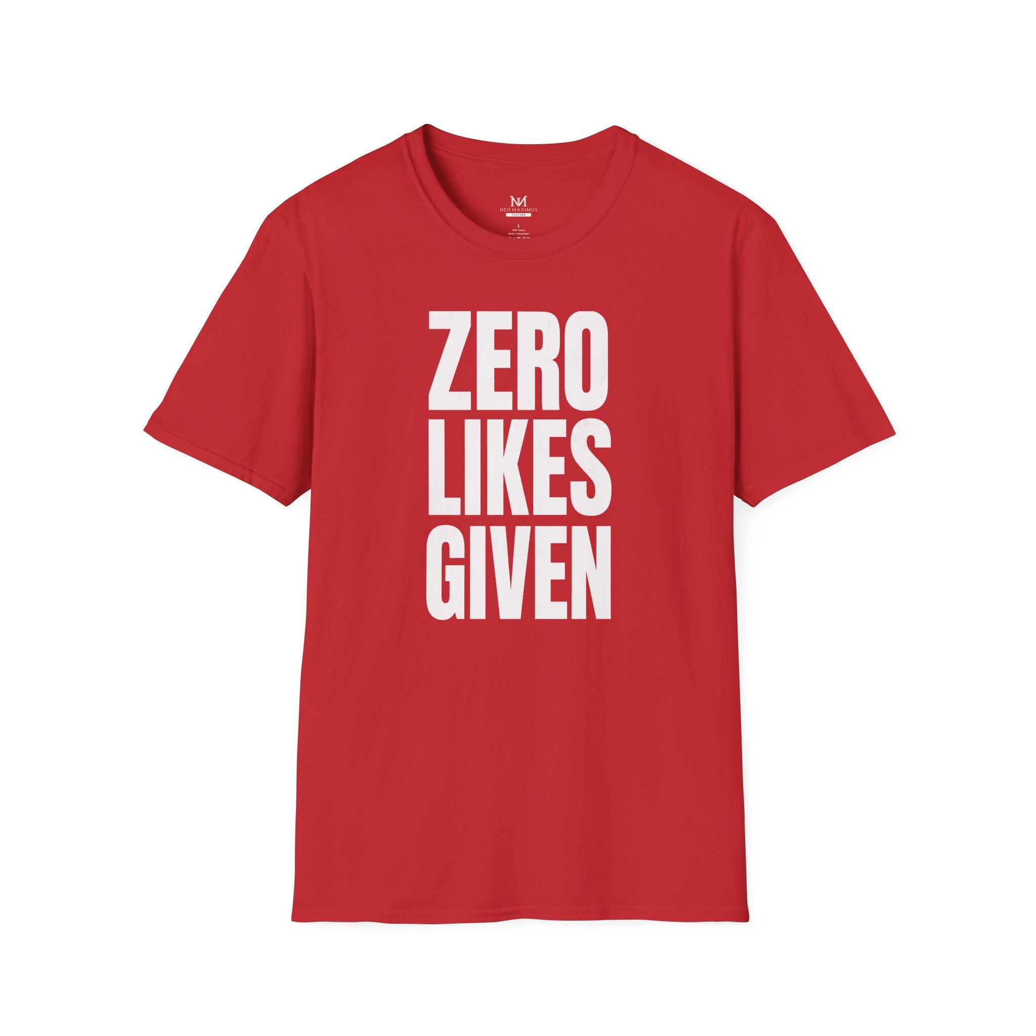 Zero Likes Given - Unisex Softstyle Tee
