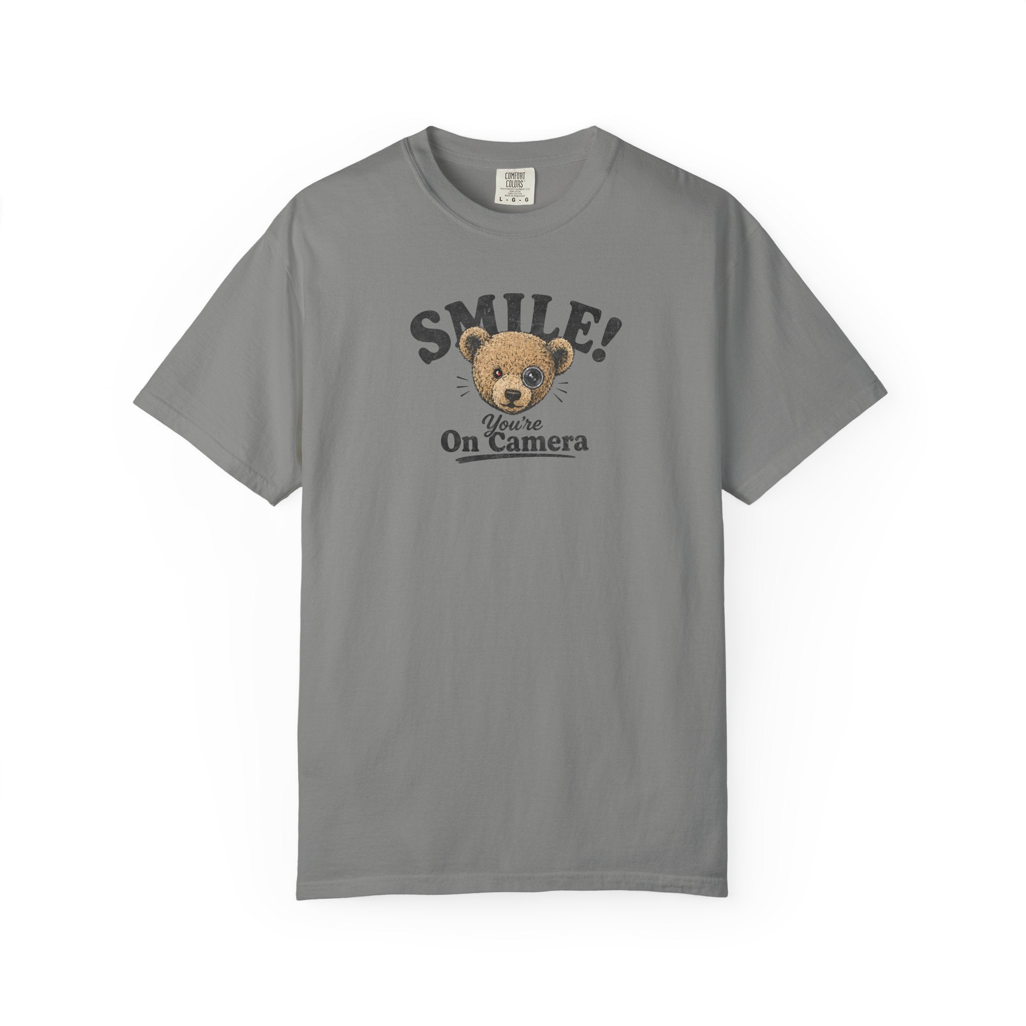 Smile! You're On Camera - Unisex Garment-Dyed Tee