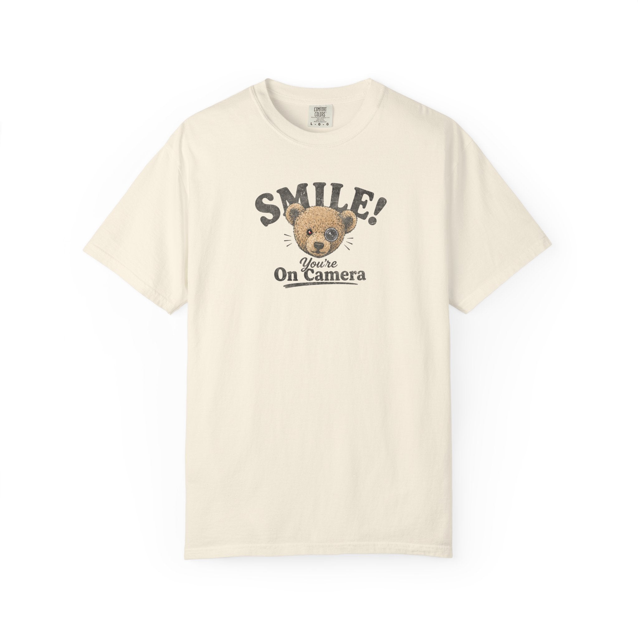 Smile! You're On Camera - Unisex Garment-Dyed Tee