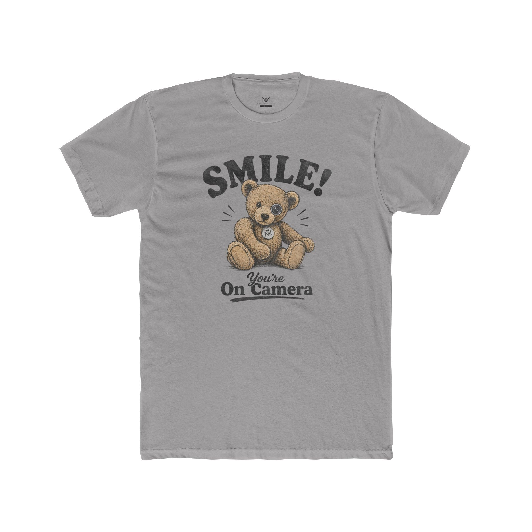 Smile! You're On Camera - Unisex Cotton Crew Tee