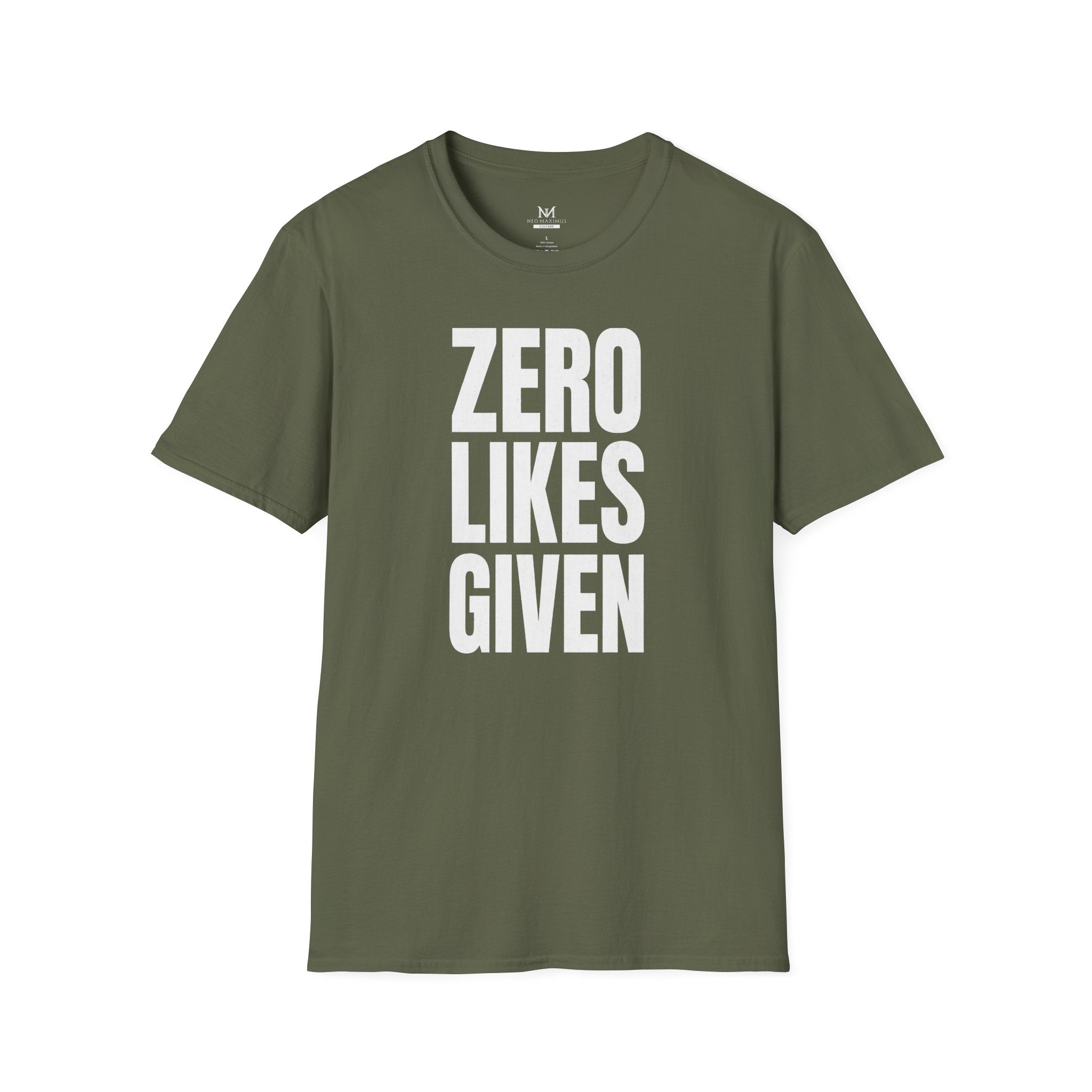 Zero Likes Given - Unisex Softstyle Tee