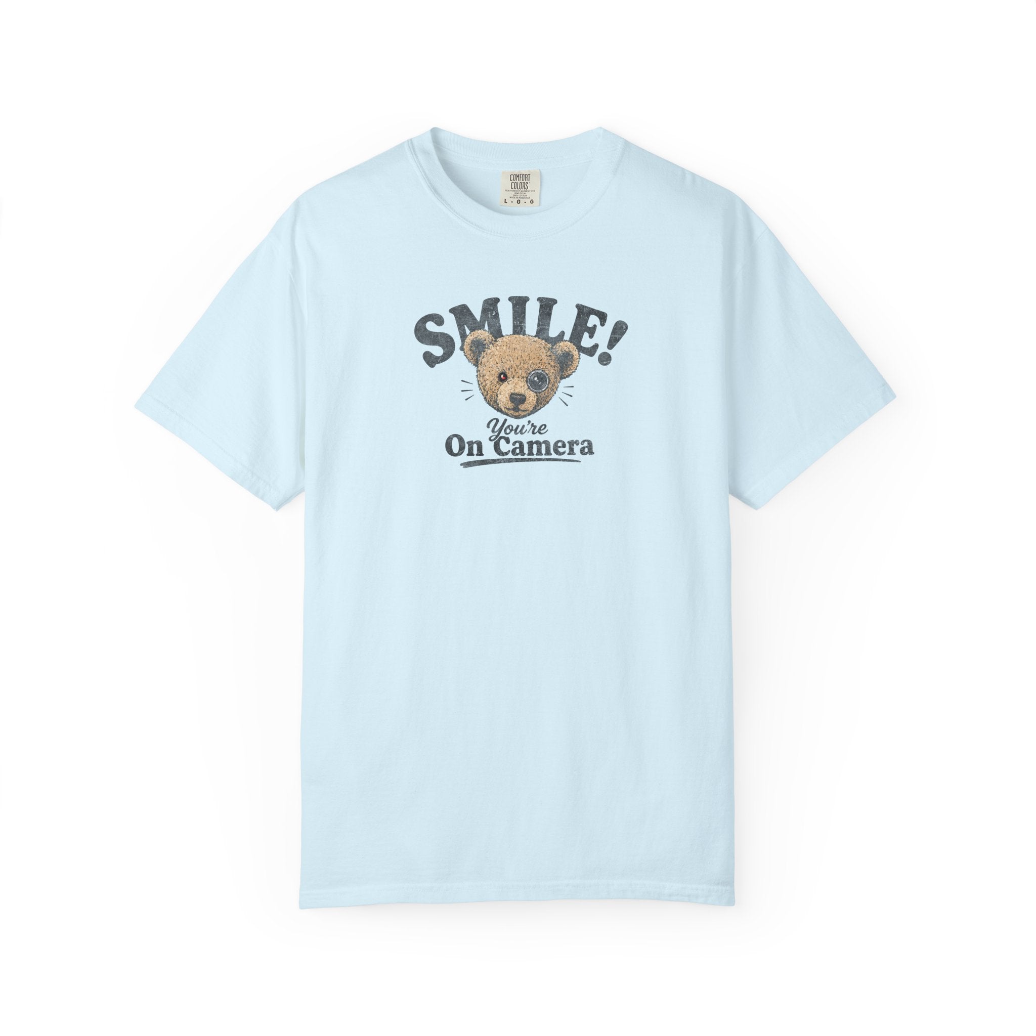 Smile! You're On Camera - Unisex Garment-Dyed Tee