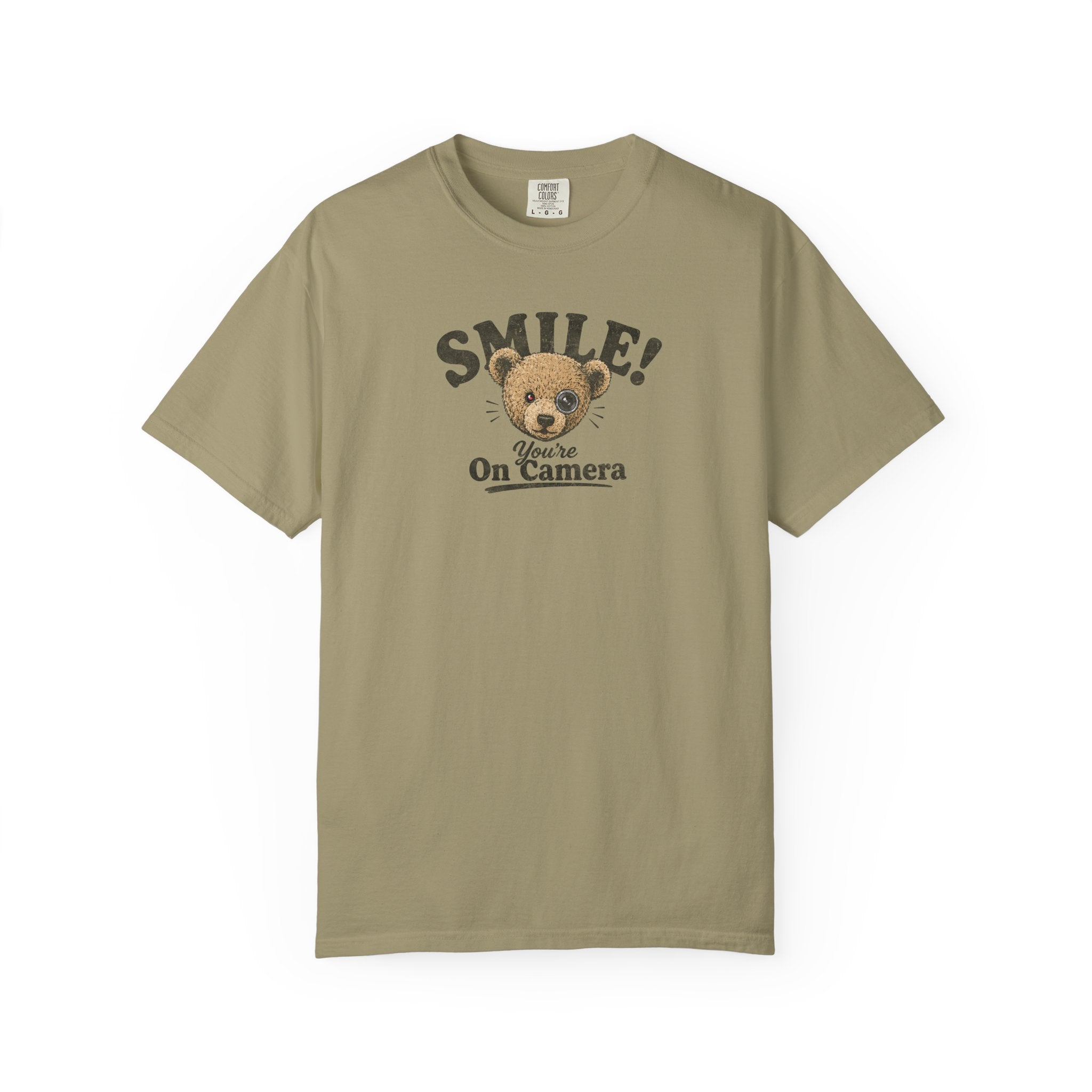 Smile! You're On Camera - Unisex Garment-Dyed Tee
