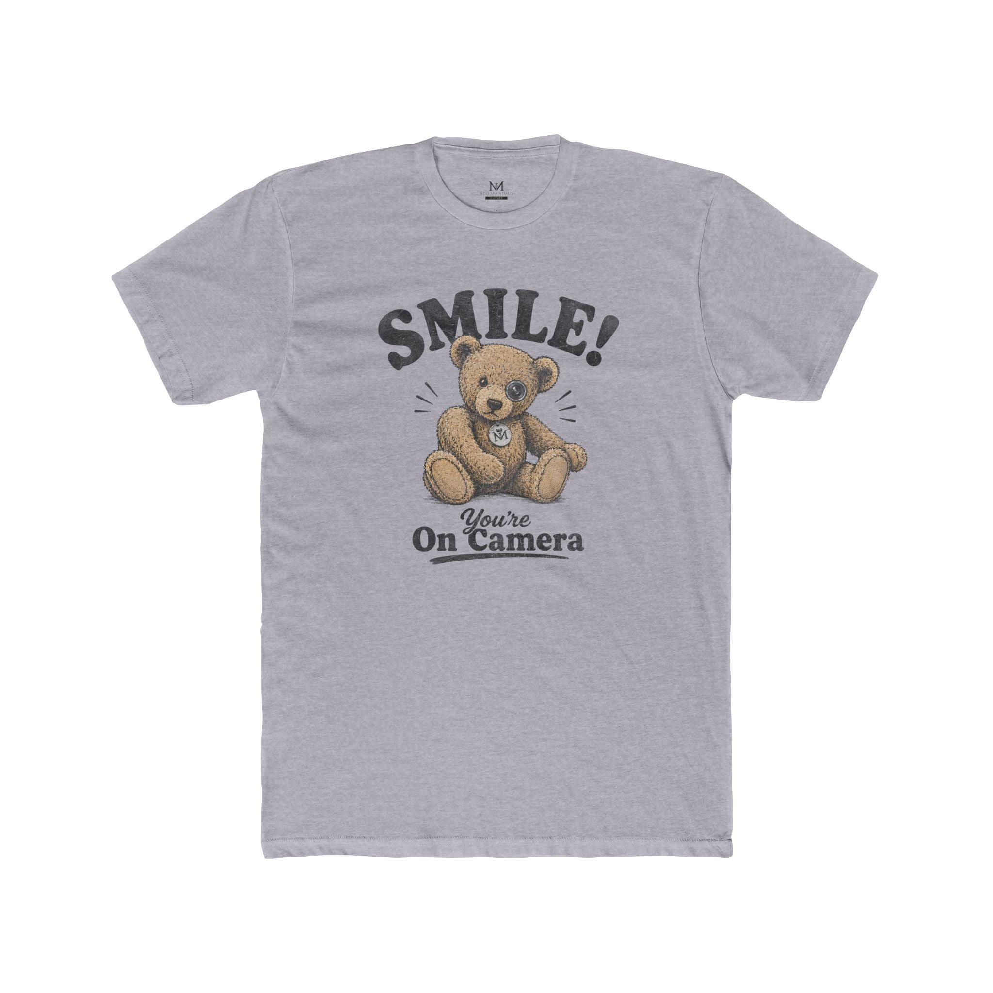 Smile! You're On Camera - Unisex Cotton Crew Tee